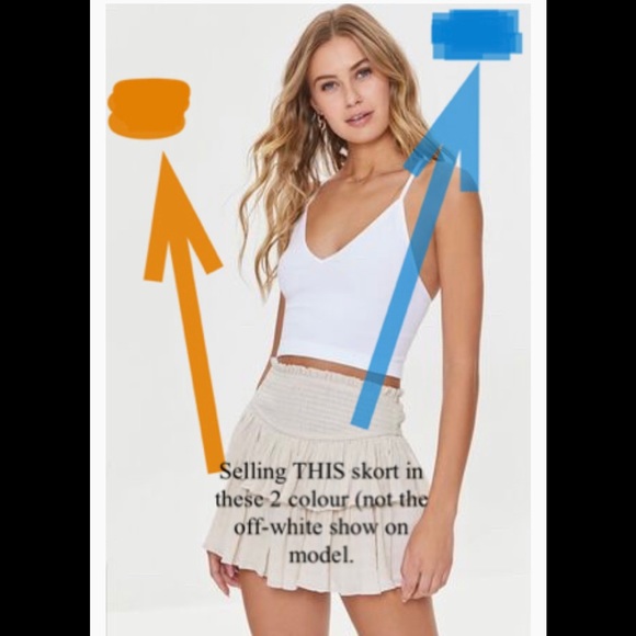 🆕🧡FOREVER 21 FRILLY TIERED SKORT/SKIRT🧡🆕 - Picture 3 of 14